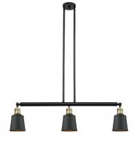  213-BAB-M9-BK-LED - Addison - 3 Light - 38 inch - Black Antique Brass - Stem Hung - Island Light