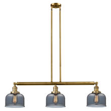  213-BB-G73 - Bell - 3 Light - 41 inch - Brushed Brass - Stem Hung - Island Light