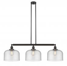  213-OB-G74-L-LED - Bell - 3 Light - 42 inch - Oil Rubbed Bronze - Stem Hung - Island Light