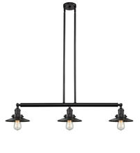  213-OB-M5-LED - Railroad - 3 Light - 41 inch - Oil Rubbed Bronze - Stem Hung - Island Light