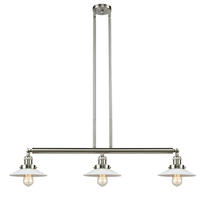  213-SN-G1-LED - Halophane - 3 Light - 41 inch - Brushed Satin Nickel - Stem Hung - Island Light