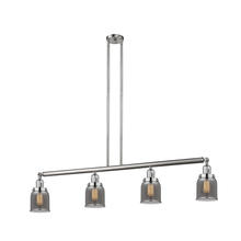  214-SN-G53 - Bell - 4 Light - 50 inch - Brushed Satin Nickel - Stem Hung - Island Light