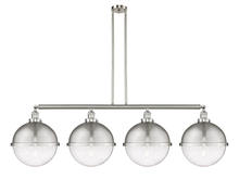  214-SN-HFS-124-SN-LED - Hampden - 4 Light - 58 inch - Brushed Satin Nickel - Stem Hung - Island Light