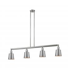  214-SN-M9-SN-LED - Addison - 4 Light - 50 inch - Brushed Satin Nickel - Stem Hung - Island Light