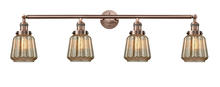  215-AC-G146-LED - Chatham - 4 Light - 42 inch - Antique Copper - Bath Vanity Light