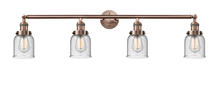  215-AC-G54 - Bell - 4 Light - 42 inch - Antique Copper - Bath Vanity Light