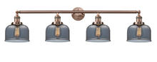  215-AC-G73 - Bell - 4 Light - 44 inch - Antique Copper - Bath Vanity Light