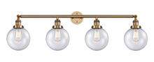  215-BB-G204-8-LED - Beacon - 4 Light - 44 inch - Brushed Brass - Bath Vanity Light