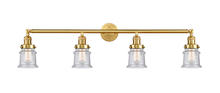  215-SG-G184S-LED - Canton - 4 Light - 42 inch - Satin Gold - Bath Vanity Light