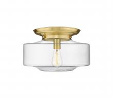  221-1F-SG-G692-16 - Bridgeton - 1 Light - 16 inch - Satin Gold - Flush Mount