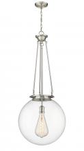  221-1P-SN-G202-18 - Beacon - 1 Light - 18 inch - Satin Nickel - Chain Hung - Pendant