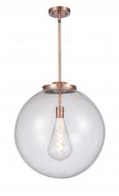  221-1S-AC-G204-18 - Beacon - 1 Light - 18 inch - Antique Copper - Cord hung - Pendant