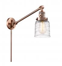 Innovations Lighting 237-AC-G513-LED - Bell - 1 Light - 8 inch - Antique Copper - Swing Arm