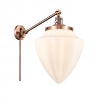  237-AC-G661-12 - Bullet - 1 Light - 12 inch - Antique Copper - Swing Arm