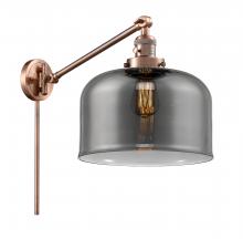  237-AC-G73-L-LED - Bell - 1 Light - 12 inch - Antique Copper - Swing Arm