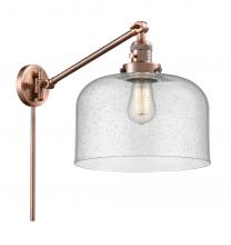  237-AC-G74-L-LED - Bell - 1 Light - 12 inch - Antique Copper - Swing Arm