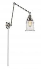  238-SN-G184-LED - Canton - 1 Light - 6 inch - Brushed Satin Nickel - Swing Arm