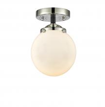  284-1C-BPN-G201-6-LED - Beacon - 1 Light - 6 inch - Black Polished Nickel - Semi-Flush Mount