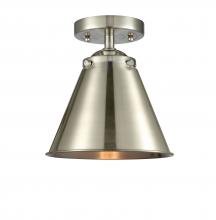  284-1C-SN-M13-SN - Appalachian - 1 Light - 8 inch - Brushed Satin Nickel - Semi-Flush Mount