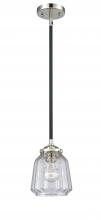  284-1S-BPN-G142-LED - Chatham - 1 Light - 7 inch - Black Polished Nickel - Cord hung - Mini Pendant