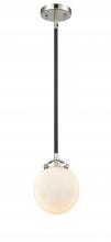  284-1S-BPN-G201-6-LED - Beacon - 1 Light - 6 inch - Black Polished Nickel - Cord hung - Mini Pendant