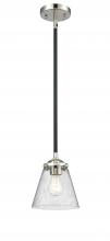  284-1S-BPN-G64-LED - Cone - 1 Light - 6 inch - Black Polished Nickel - Cord hung - Mini Pendant