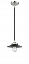  284-1S-BPN-M6-BK-LED - Railroad - 1 Light - 8 inch - Black Polished Nickel - Cord hung - Mini Pendant