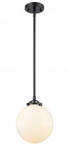  284-1S-OB-G201-8-LED - Beacon - 1 Light - 8 inch - Oil Rubbed Bronze - Cord hung - Mini Pendant