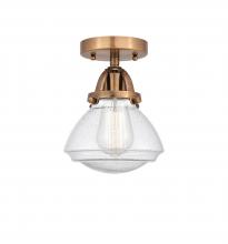 Innovations Lighting 288-1C-AC-G324-LED - Olean - 1 Light - 7 inch - Antique Copper - Semi-Flush Mount