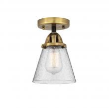  288-1C-BAB-G64-LED - Cone - 1 Light - 6 inch - Black Antique Brass - Semi-Flush Mount