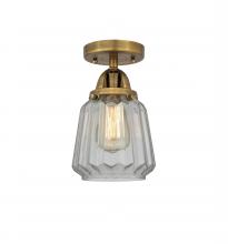  288-1C-BB-G142-LED - Chatham - 1 Light - 7 inch - Brushed Brass - Semi-Flush Mount