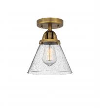  288-1C-BB-G44-LED - Cone - 1 Light - 8 inch - Brushed Brass - Semi-Flush Mount