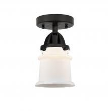  288-1C-BK-G181S - Canton - 1 Light - 5 inch - Matte Black - Semi-Flush Mount