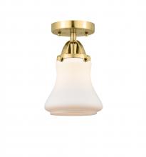  288-1C-SG-G191 - Bellmont - 1 Light - 6 inch - Satin Gold - Semi-Flush Mount