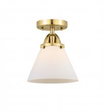  288-1C-SG-G41 - Cone - 1 Light - 8 inch - Satin Gold - Semi-Flush Mount