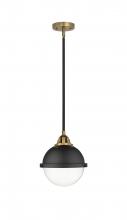  288-1S-BAB-HFS-82-BK-LED - Hampden - 1 Light - 9 inch - Black Antique Brass - Cord hung - Mini Pendant