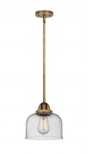  288-1S-BB-G74 - Bell - 1 Light - 8 inch - Brushed Brass - Cord hung - Mini Pendant