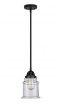  288-1S-BK-G184-LED - Canton - 1 Light - 6 inch - Matte Black - Cord hung - Mini Pendant