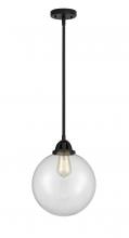  288-1S-BK-G202-10-LED - Beacon - 1 Light - 10 inch - Matte Black - Cord hung - Mini Pendant