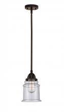  288-1S-OB-G184-LED - Canton - 1 Light - 6 inch - Oil Rubbed Bronze - Cord hung - Mini Pendant