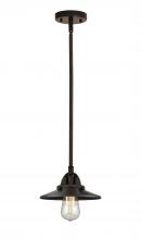  288-1S-OB-M5-OB-LED - Railroad - 1 Light - 8 inch - Oil Rubbed Bronze - Cord hung - Mini Pendant