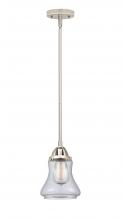  288-1S-PN-G192 - Bellmont - 1 Light - 6 inch - Polished Nickel - Cord hung - Mini Pendant