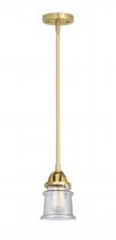  288-1S-SG-G184S-LED - Canton - 1 Light - 5 inch - Satin Gold - Cord hung - Mini Pendant