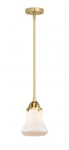  288-1S-SG-G191 - Bellmont - 1 Light - 6 inch - Satin Gold - Cord hung - Mini Pendant