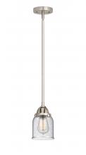  288-1S-SN-G54 - Bell - 1 Light - 5 inch - Brushed Satin Nickel - Cord hung - Mini Pendant