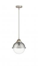  288-1S-SN-HFS-82-SN-LED - Hampden - 1 Light - 9 inch - Brushed Satin Nickel - Cord hung - Mini Pendant