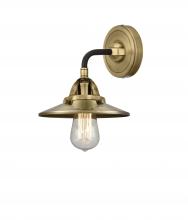  288-1W-BAB-M4-AB-LED - Railroad - 1 Light - 8 inch - Black Antique Brass - Sconce