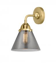  288-1W-SG-G43-LED - Cone - 1 Light - 8 inch - Satin Gold - Sconce