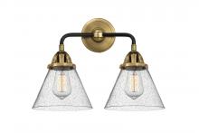  288-2W-BAB-G44-LED - Cone - 2 Light - 16 inch - Black Antique Brass - Bath Vanity Light