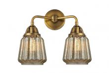  288-2W-BB-G146-LED - Chatham - 2 Light - 14 inch - Brushed Brass - Bath Vanity Light